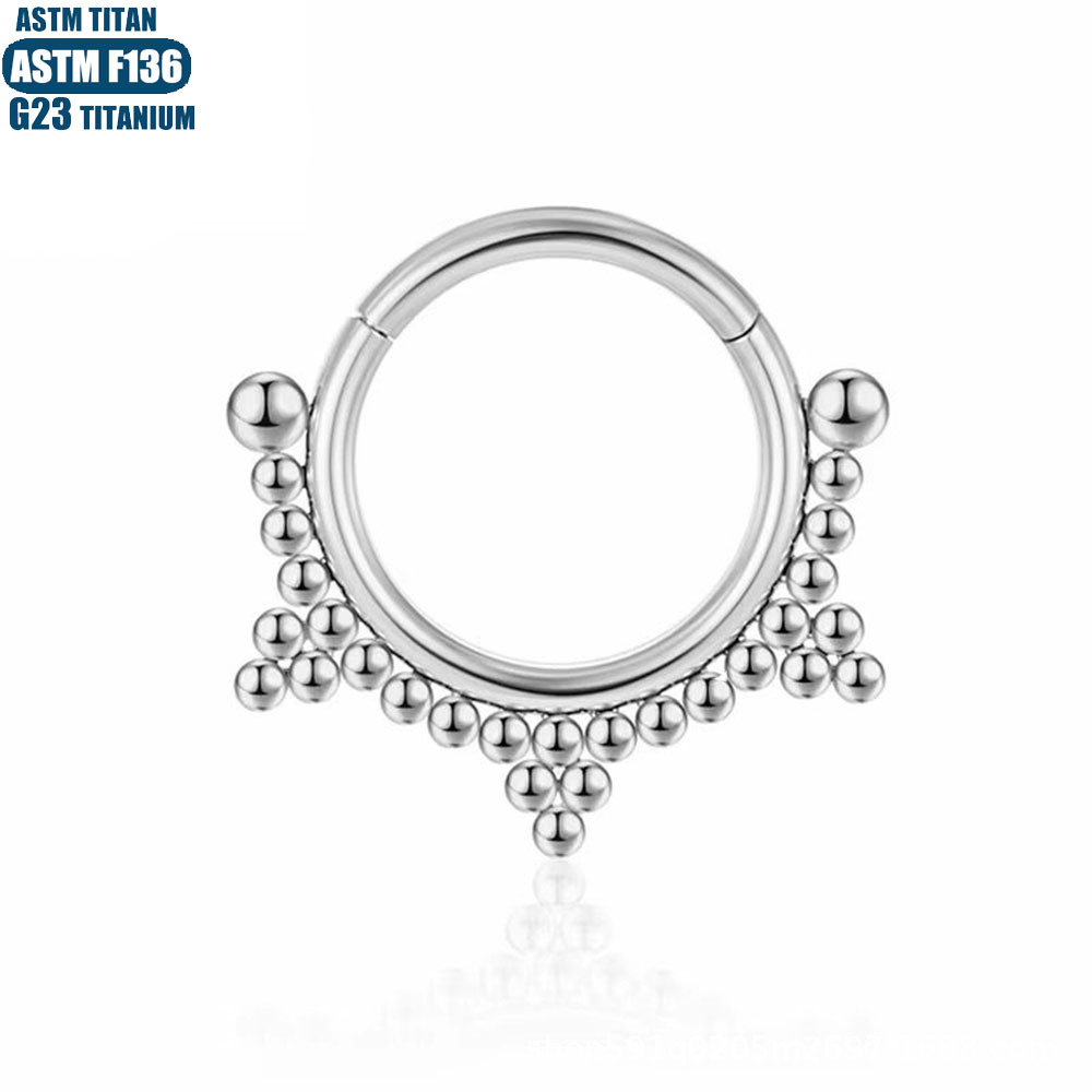 Pointed titanium steel lip stud product view