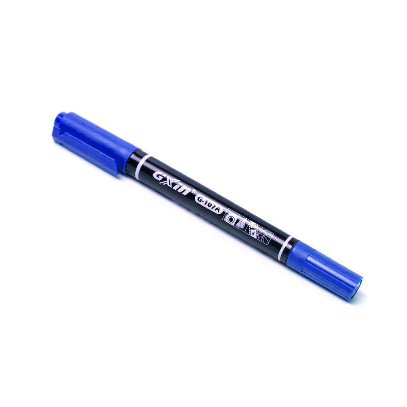 Xiaxing Gxin suministro de doble cabeza pequeña marca de aceite de pluma CD a prueba de agua no desvanecerse línea de gancho pluma especial G107