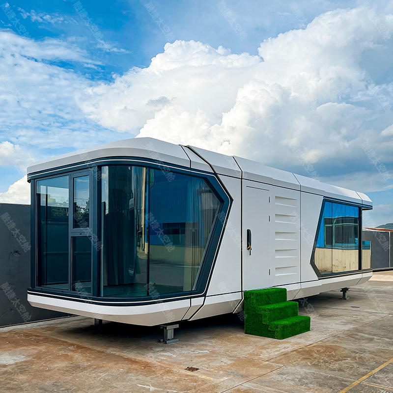 Rongjie Space cápsula habitación móvil B & B área escénica camping solárium villa móvil personalizada fabricante de viviendas integradas