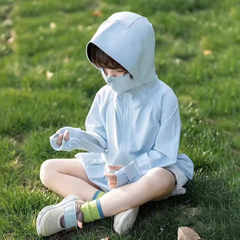 儿童防晒衣夏季2026男童女童轻薄外套冰丝防紫外线新款宝宝防晒服