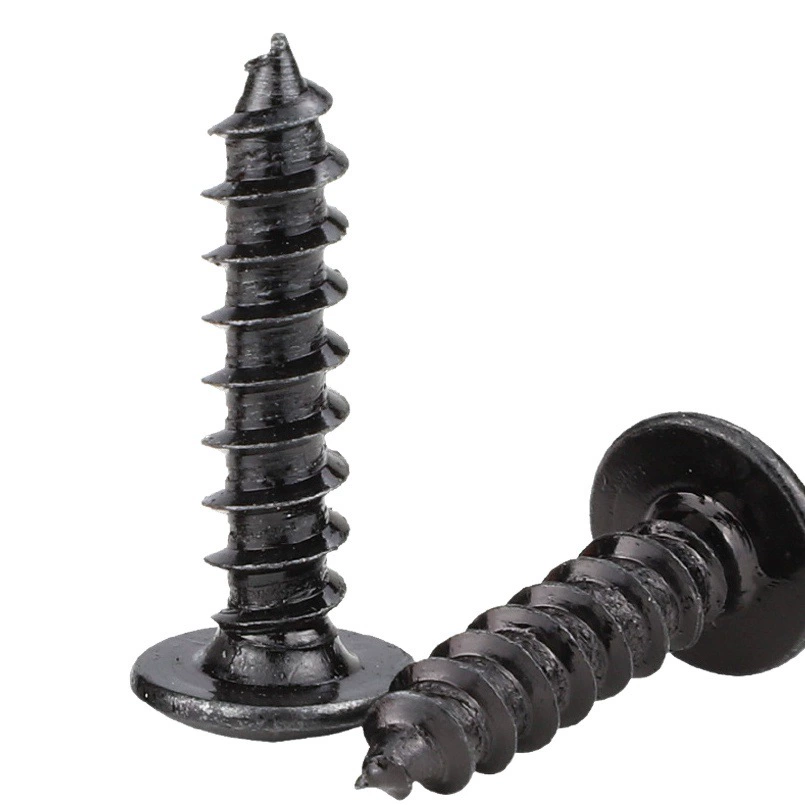 TA крестообразные черные большие саморезы с плоской головкой, саморезы с головкой зонтика, саморезы с грибовидной головкой M3/M4/M4/M5