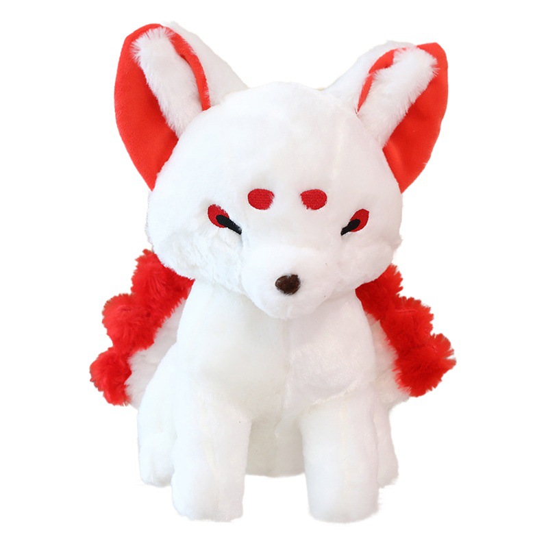 Oso Bobbi creativo de nueve colas Fox suave muñeca de peluche de juguete Shanhai Sutra Fox muñeca grande transfronteriza de la máquina de agarre de la muñeca