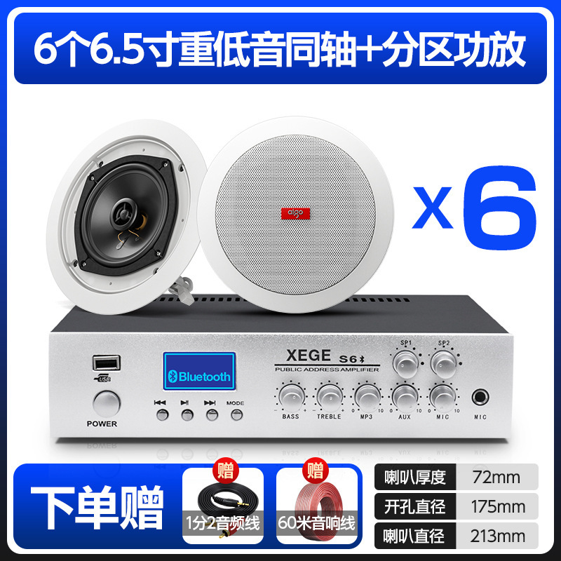 Sistema de Altavoces de Techo con Conexión Bluetooth para Música de Fondo