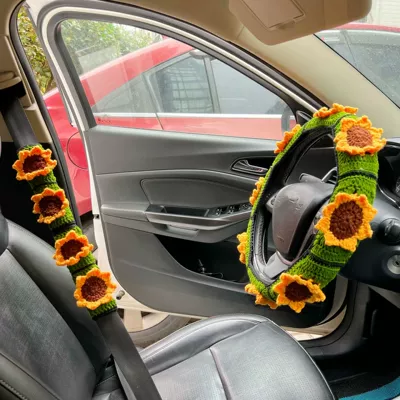 Steering wheel cover, Cross-Border Car Interior Handmade