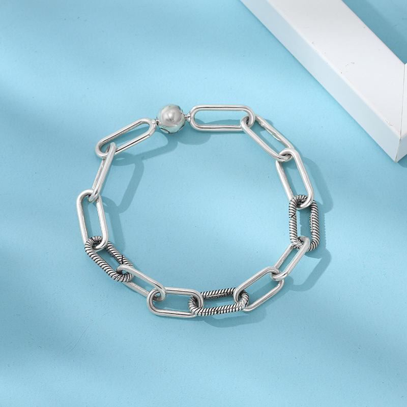 Retro Simple Style Geometric Alloy Wholesale Bracelets display picture 2