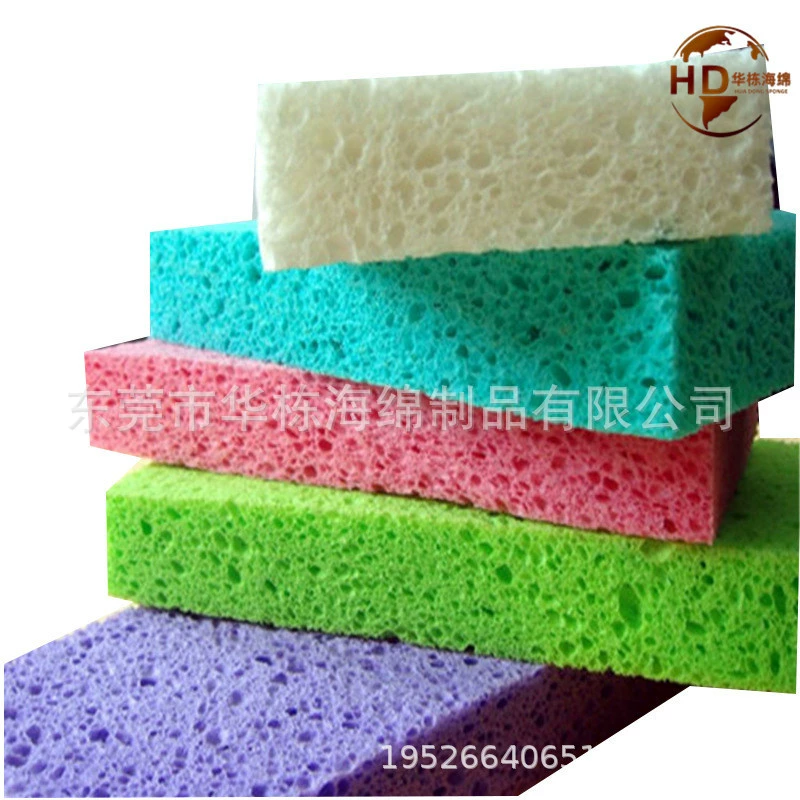 Фабрика-поставщик посудной губки для мытья посуды Amazon Kitchena Cleaning Wood Pulp Sponge Degreasing Dishwashing Wood Pulp Cotton
