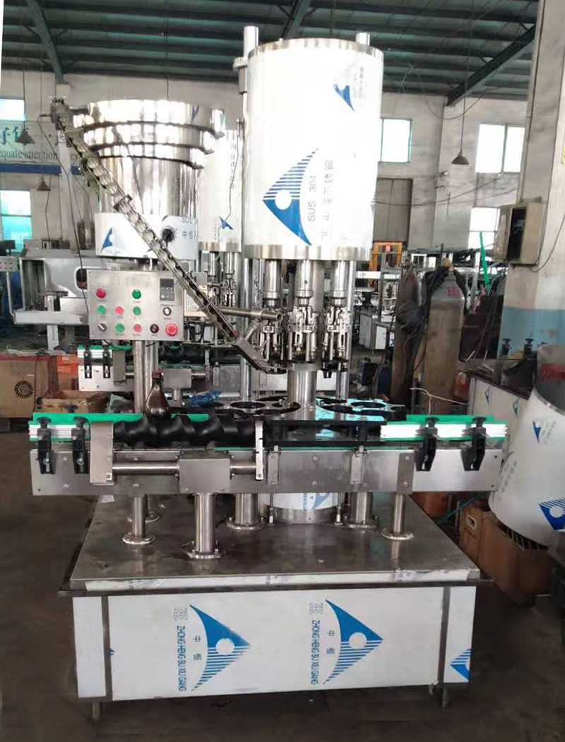 全自动铝制螺纹盖旋盖机 酒瓶盖锁盖机 口服液瓶旋盖机
