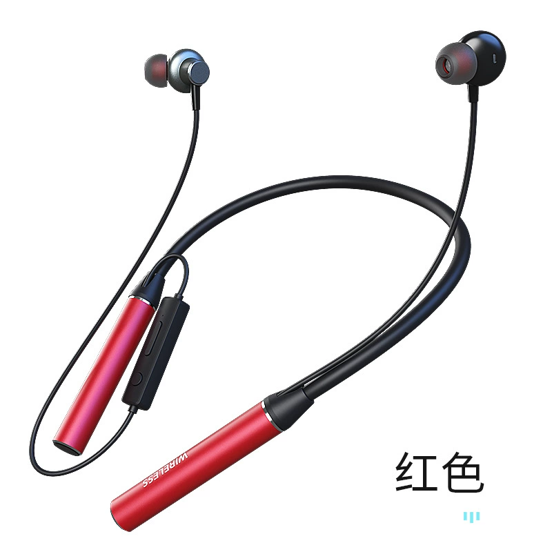 Наушники-гарнитура Bluetooth с длинной шейкой и металлическим корпусом, сверхдолгоаккумулятор и поддержка карт