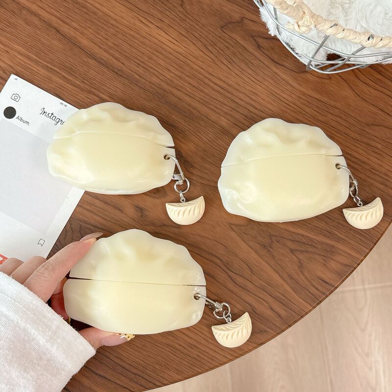 Suitable for Apple AirPods Pro2 Wireless Bluetooth Earphone Protective Cover, Domestic Silicone Creative Dumpling Shell with Personality Suitable for Apple AirPods Pro2 Wireless Bluetooth Earphone Protective Cover, Domestic Silicone Creative Dumpling Shell with Personality
