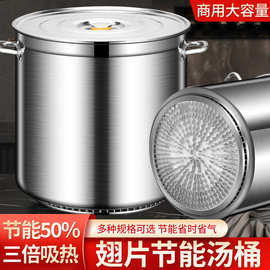 商用复合底卤肉桶特厚不锈钢翅片节能桶卤水桶大容量多用桶熟食桶