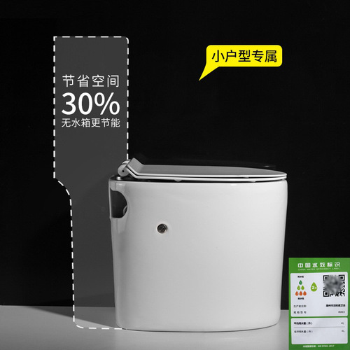 Mini Small Size Pulse Toilet Foot-Tapping Light Smart Integrated Tankless High Water Pressure Small House Bathroom 49cm