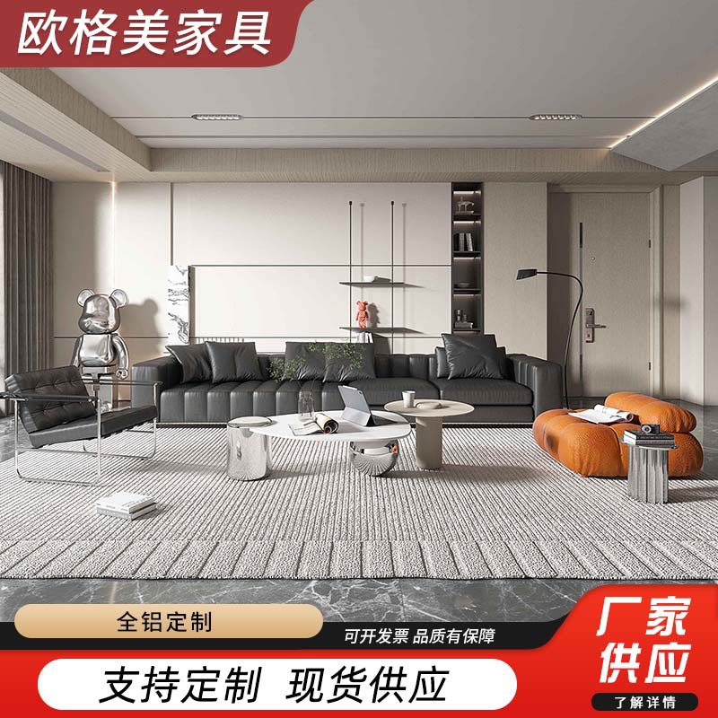 铝合金全屋定 制家具衣柜餐边柜客厅玄关柜简易铝合金柜子家具