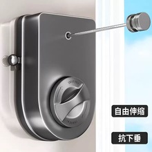 隐形伸缩晾衣绳304钢丝绳户外阳台晾衣服被子神器室内免打孔晾衣