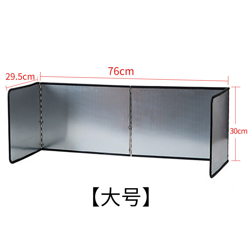 Cocina de alta temperatura de aislamiento de aceite deflector plegable papel de aluminio placa a prueba de aceite banco de cocina fácil de limpiar deflector a prueba de aceite