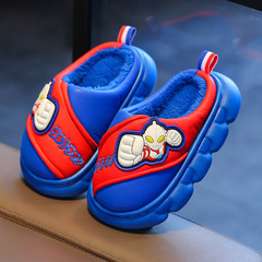 奧特曼eva無味兒童棉拖鞋pu皮軟底防滑加絨加厚保暖男女寶鞋