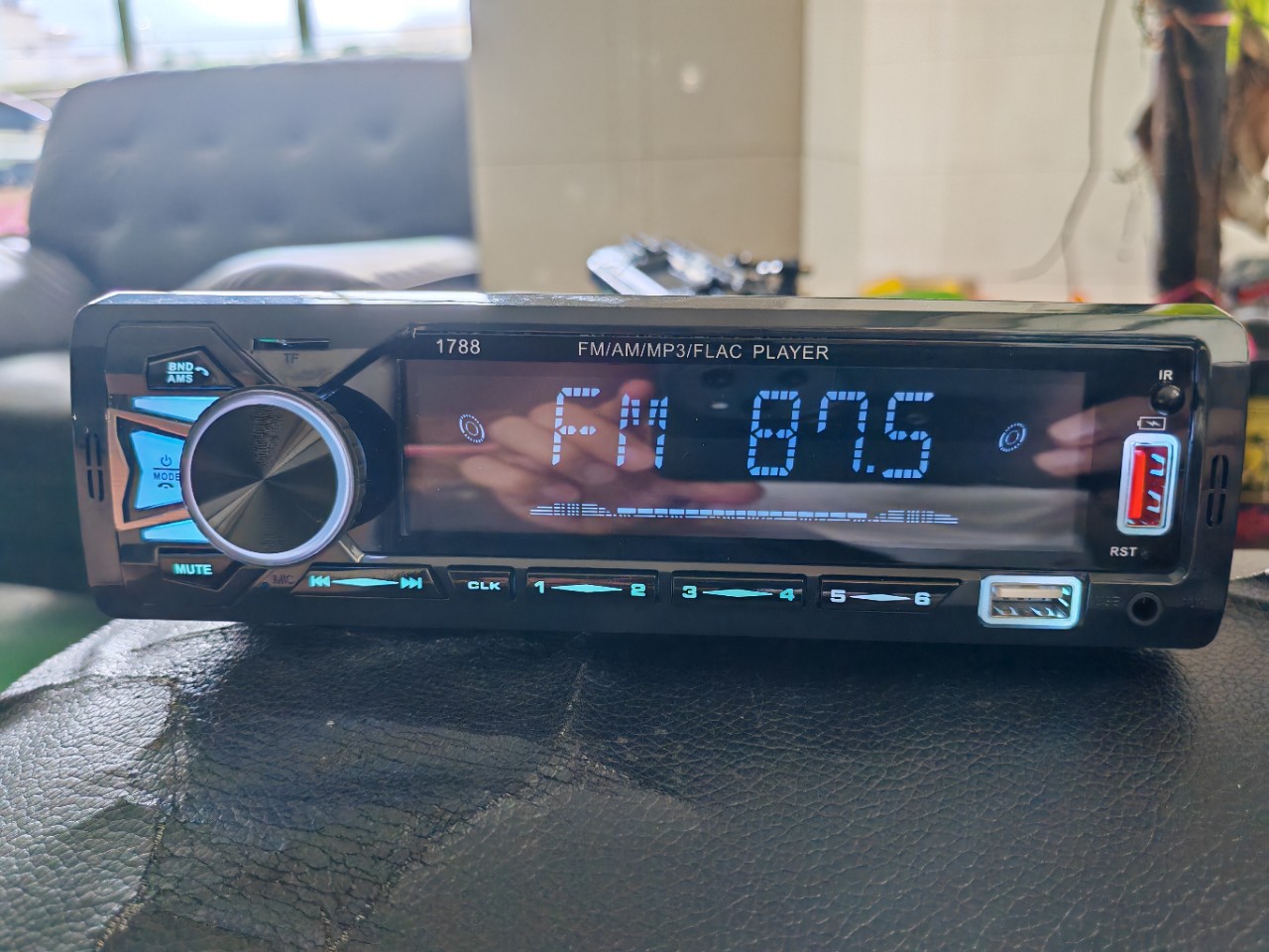 Cross-Border New 1789 Car Mp3 Player Bluetooth Car Mp3 Card USB Flash Drive Dual U Charging Radio Colorful