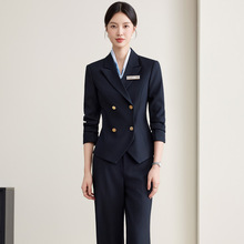 职业西装套装气质售楼部酒店前台经理西服美容院珠宝店工作服秋冬