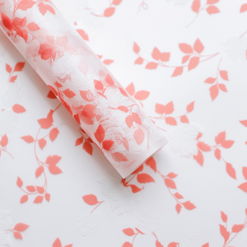 Flores Xiao Luo rosa flor embalaje de papel semitransparente ramo de flores de San Valentín diy regalo flor florista papel de envoltura de flores