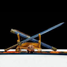 龙泉市刀剑手工锻打六面汉剑春秋剑秦汉剑镇宅宝剑影视刀具未开刃