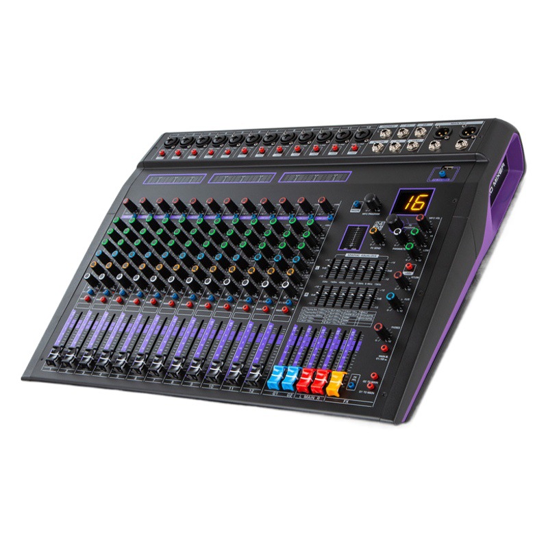 Etapa mezclador profesional de 8 vías de 12 vías de rendimiento USB con Bluetooth Home Band grabación reverb mezclador digital