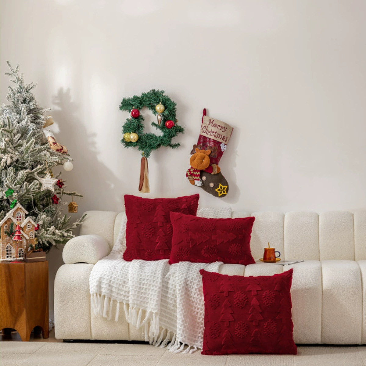 Cross-border trading), pillow, pillowcase, Amazon, with snowflakes, (Physicals