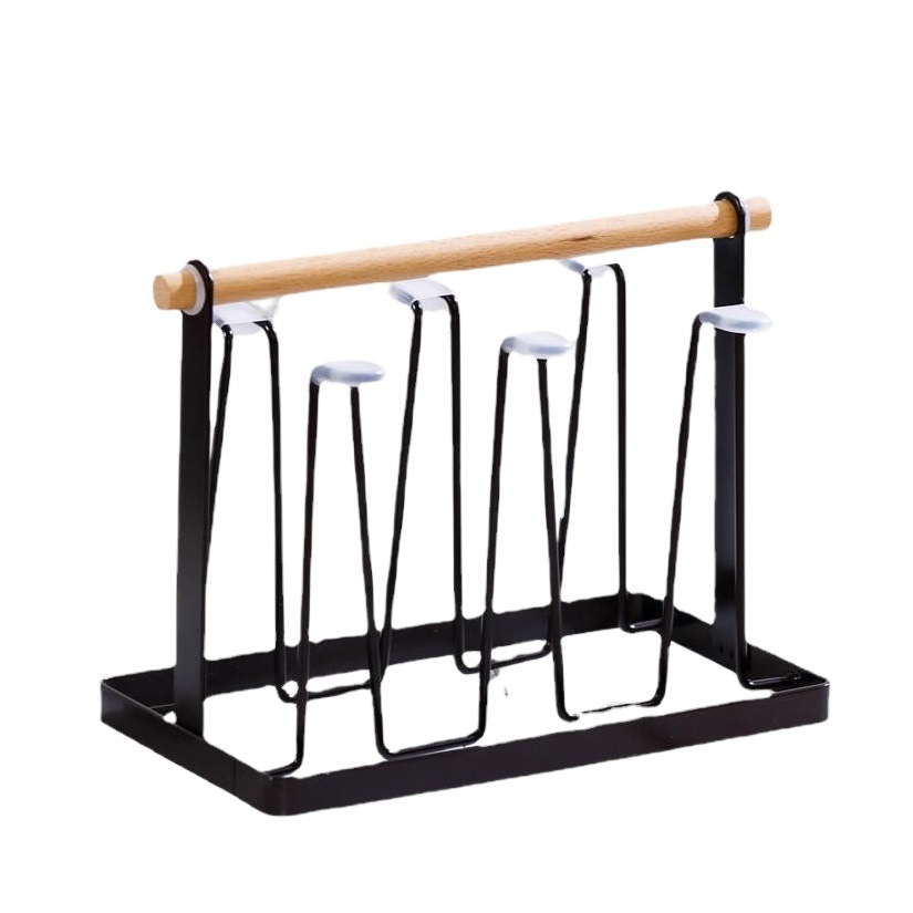 Titular de la taza del hogar titular de la taza de agua mango de madera titular de la taza de drenaje titular de la taza de escritorio titular de la taza de té fábrica al por mayor