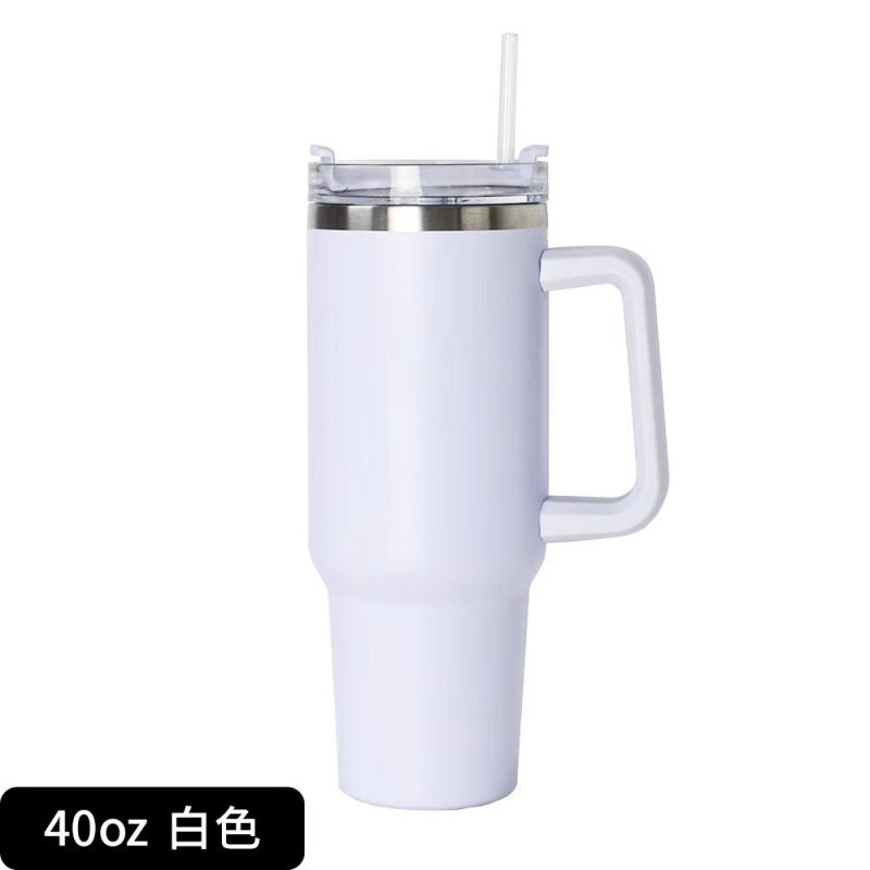 外国貿易の一世代の自動車の杯の30オンスの二世代の大容量のストローの杯のハンドルの保温の杯のステンレスの氷覇の杯|undefined
