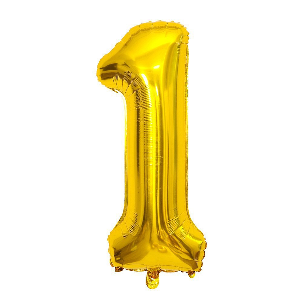 Globo de aluminio digital de 40 pulgadas, globo de aluminio con números grandes, versión delgada de 90 cm, varios colores de globos con números