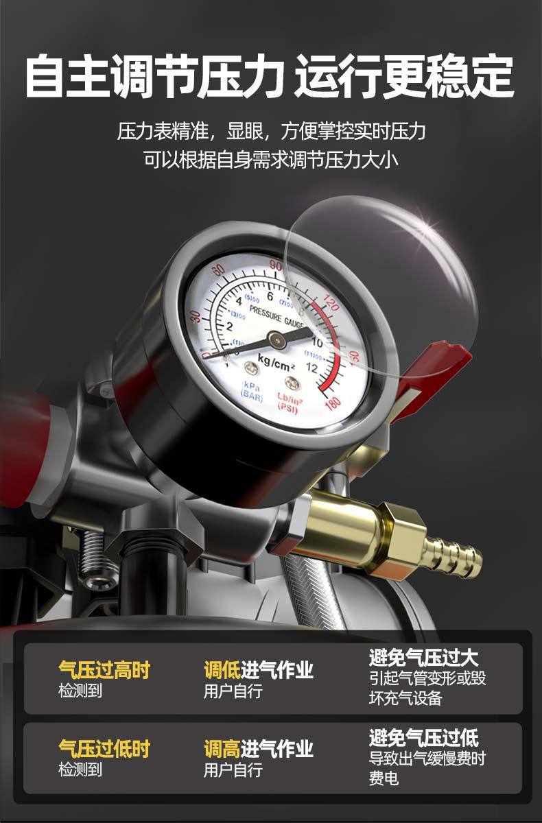 Air Compressor Small Air Pump Woodworking Spray Paint Decoration High Pressure 220V Oil-Free Silent Air Compressor
