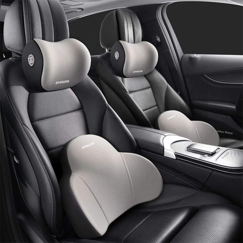 자동차 요추 시트 쿠션 요추 쿠션 요추 베개 자동차 등받이 요추 보호 자동차 머리 받침 요추 쿠션 메모리 폼