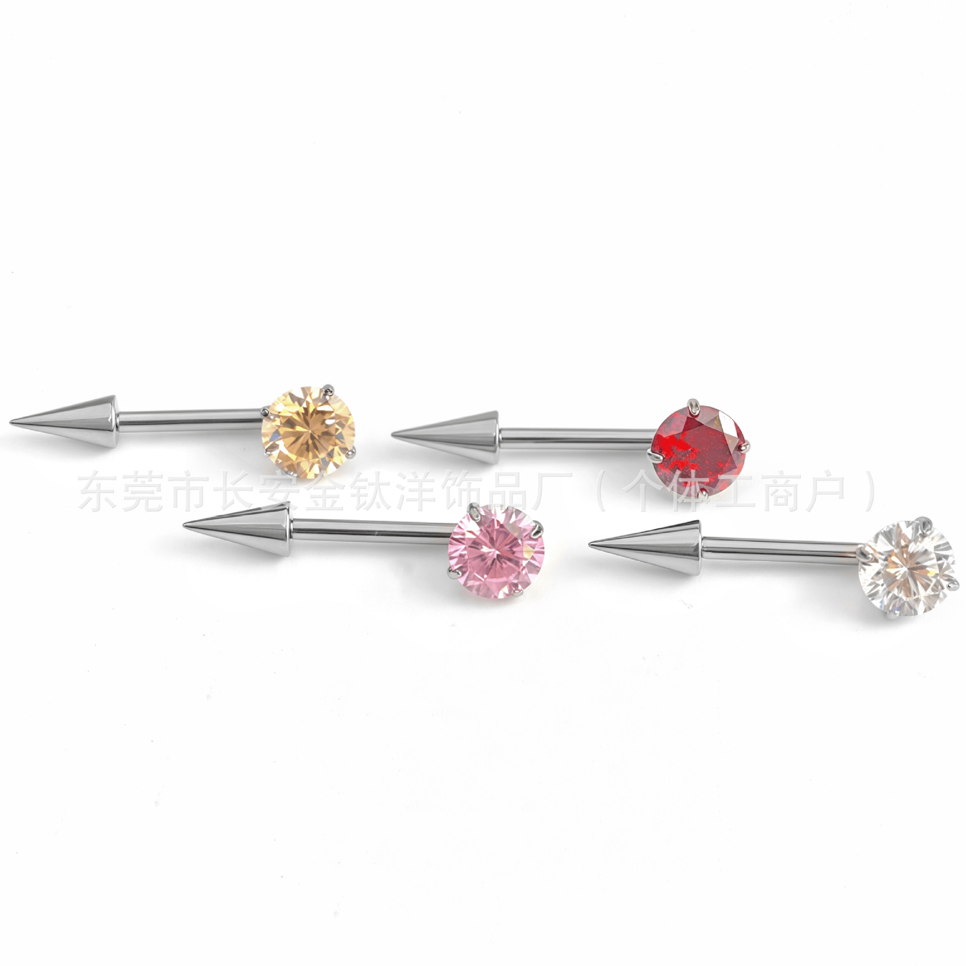 Labret piercing jewelry detail image
