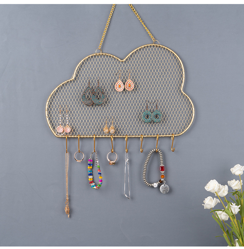 Wholesale Jewelry Nordic Style Clouds Metal Jewelry Rack display picture 1