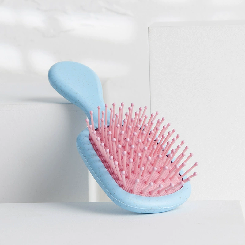 Ручная щетка для волос, мягкая подушка-всасывающая лопасть для детей, милые кончики щетинок, пастельные цвета