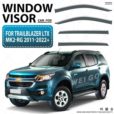 Window visor, Rain shield - standard-packing-without-logo-trailblazermk2-rg-2011-2022pcwith-bright-strip-rain-shield