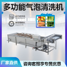 全自动洗菜机高压喷淋气泡清洗机大型商用洗果机瓜果蔬菜清洗设备