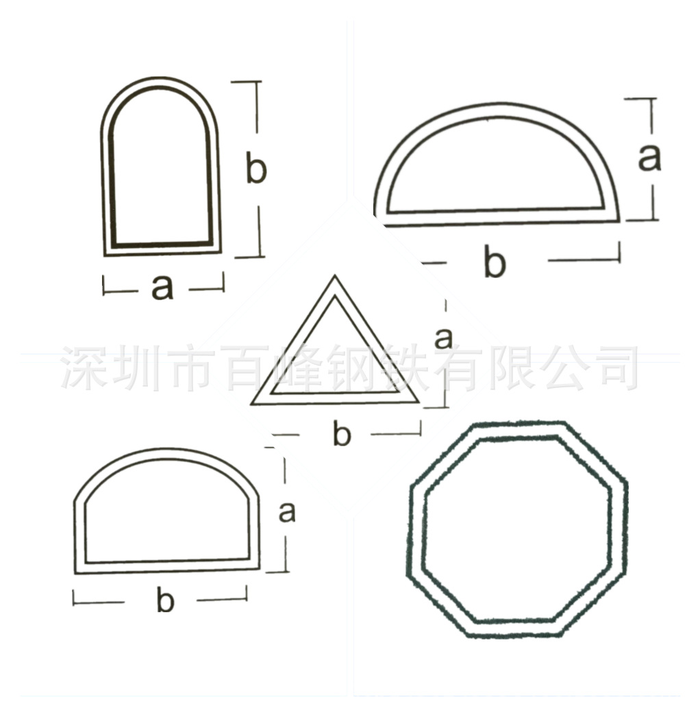 不锈钢圆管*定做梅花形钢管*不锈钢梅花管椭圆管半圆钢管