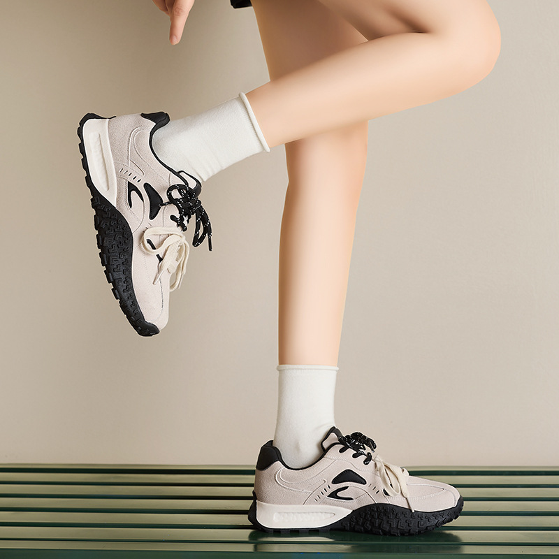 Augu Shi Deng zapatos deportivos Gump 2026 nuevo estilo de primavera ballet casual ligero con suela gruesa retro zapatos de entrenamiento alemán