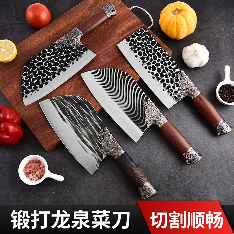 Ручная ковка ножа из нержавеющей стали для резки мяса (Паодзянху), для butcher и хозяйственного использования, деревянная ручка, толщина 1.5–4.0 мм