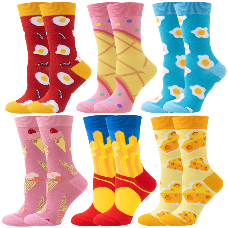 Original New Cross-Border Socks European and American Socks Amazon Socks French Fries Mid-Calf Socks Polyester Cotton Women's Socks Food Socks Trendy Socks Original New Cross-Border Socks European and American Socks Amazon Socks French Fries Mid-Calf Socks Polyester Cotton Women's Socks Food Socks Trendy Socks