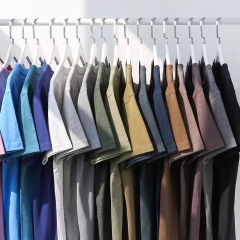 人気は重ポンド純綿半袖tシャツ男性夏のゆったりとした厚い半袖純色綿カップルのシャツをおすすめします