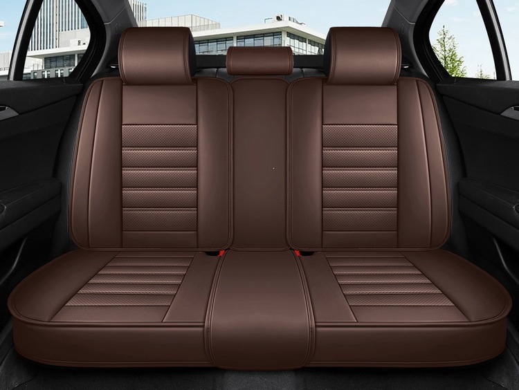 New Foreign Trade Full Leather Car Seat Cushion, Car Seat Cover, Four-Season Full Surround Car Seat Cushion, Temu Amazon Factory