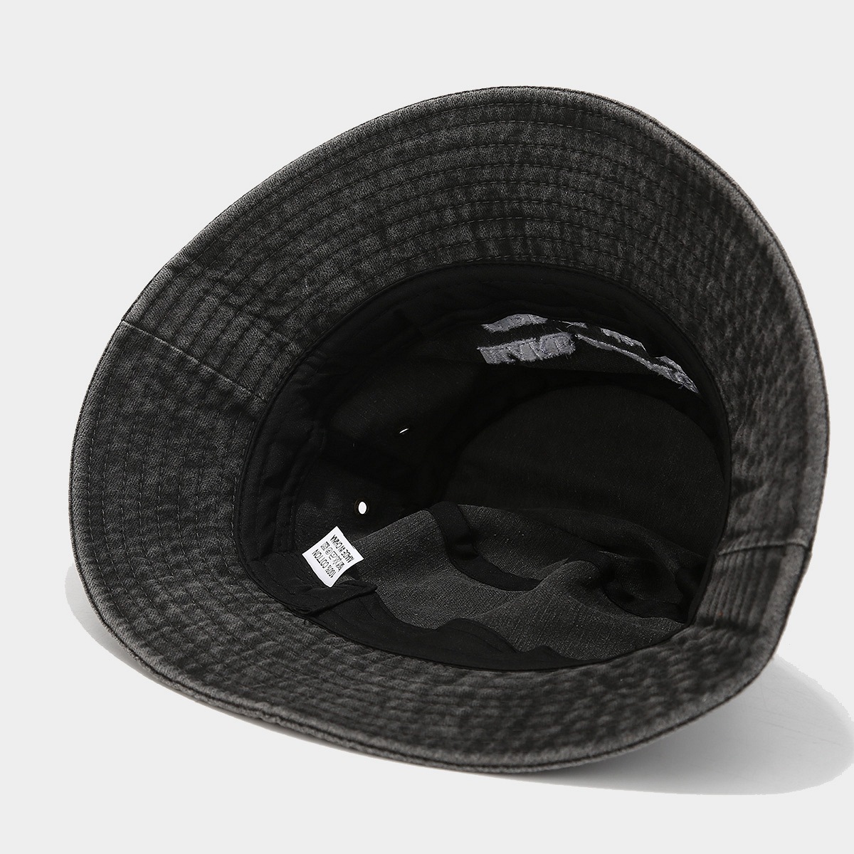 Hombres y mujeres americanos vintage pescador sombrero Amazon venta caliente alfabeto inglés lavado bordado sombrero de bañera sombrero de sol al aire libre