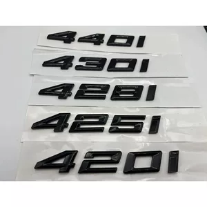 Yeni BMW 420i, 425i, 428i, 430i, 440i üçün parlaq qara emblemlər və yazılar