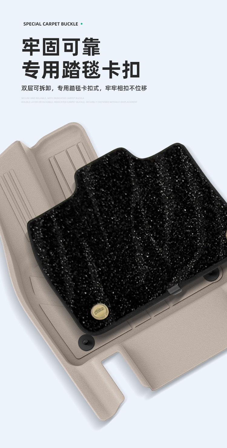 Suitable for 26 Models of Ideal L9 Livis/Ultra Cars, Tpe Car-Specific Floor Mats, Eco-Friendly Trunk Mats