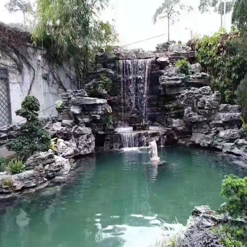 英石叠石庭院鱼池盆景假山石景观大石头园林造景峰石英石