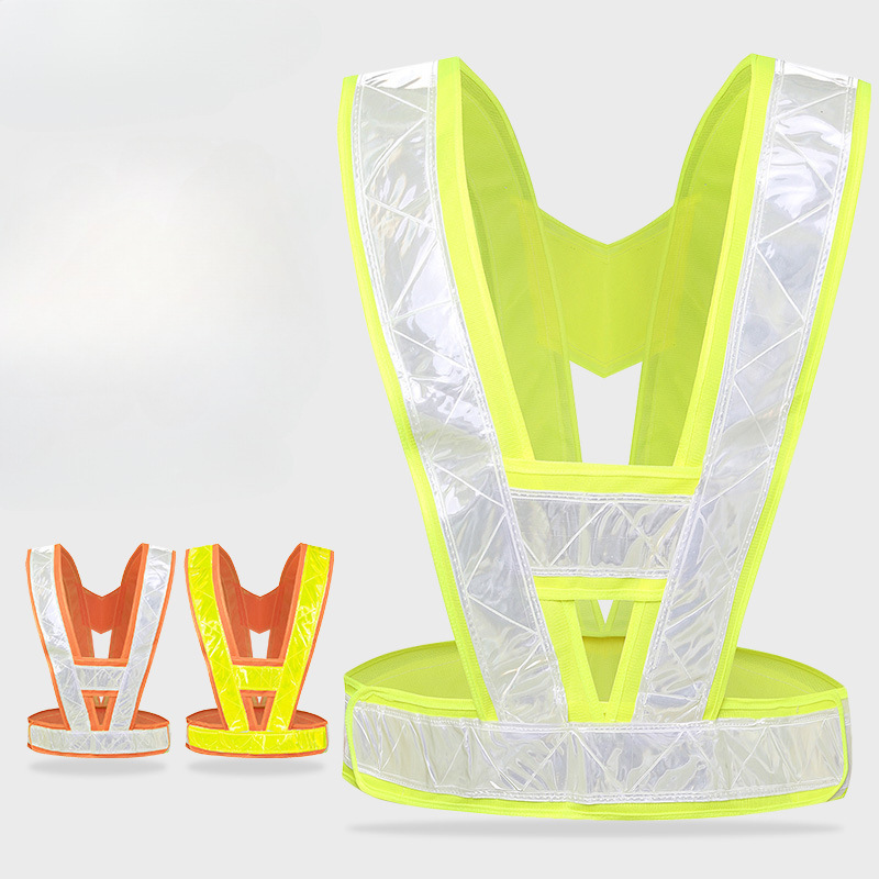 chaleco reflectante brillante chaleco montar y correr chaleco reflectante construcción conductor de ropa de seguridad del vehículo puede imprimir al por mayor