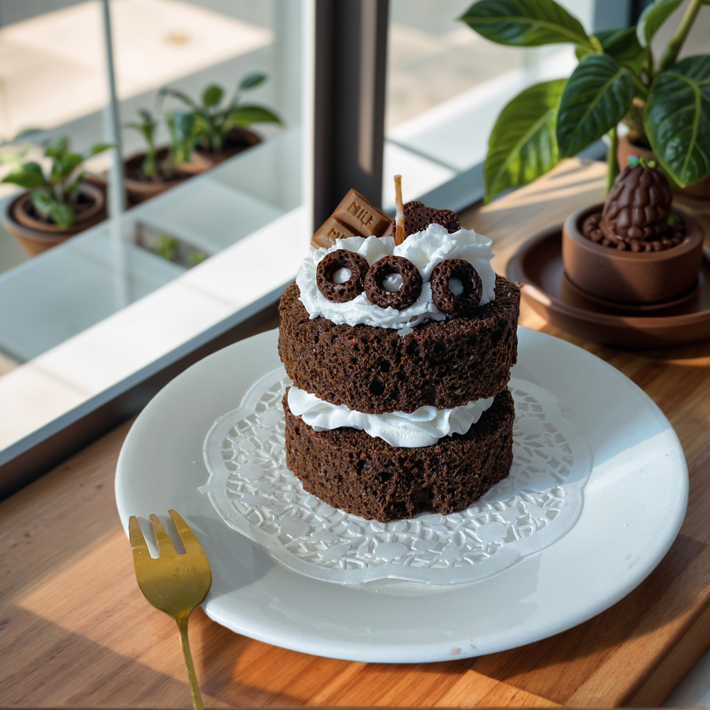 Czekoladowy aksamit, słodki tort, zapachowa świeca do sypialni, bezdymna, prezent urodzinowy dla najlepszego przyjaciela, pamiątka_voghion.com