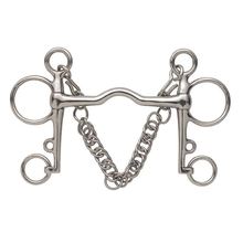 不锈钢马口衔马术用品 马具用品舞步马嚼子 13.3cm