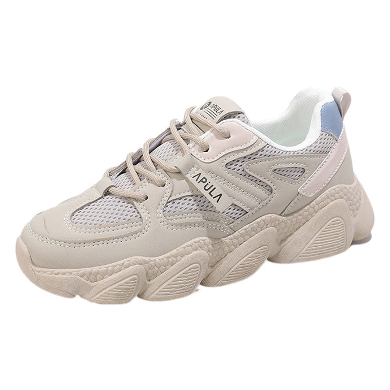 Весна и осень 2024, новые женские самая популярная легкая спортивная обувь Ins Trbottomy для студенческого кампуса, легкая спортивная обувь на мягкой подошве 6661