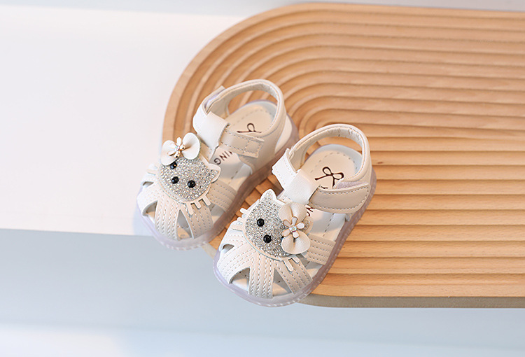 Sommer Baby 1-2 Jahre altes Mädchen weiche Sohlen Walking Kinder Anti-Rutsch Prinzessin Schuhe gewickelt Sandalen_voghion.com